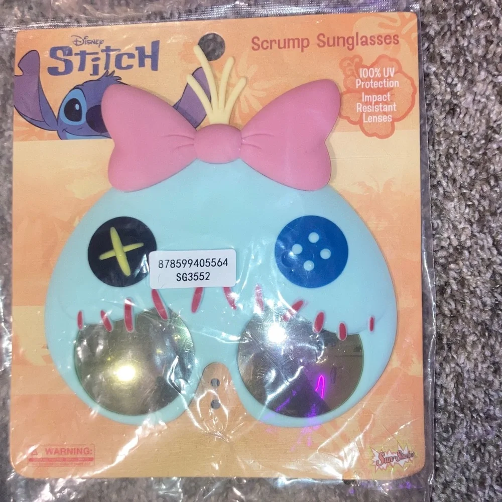 Disney Stitch Scrump Sunglasses with Pink Bow
